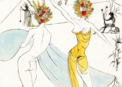 Flower Women with a Soft Piano