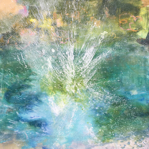Splash with Rhododendrons