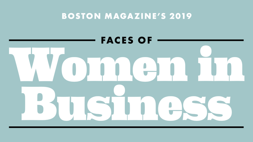 Boston Magazine's 2019 Faces of Women in Business cover design.