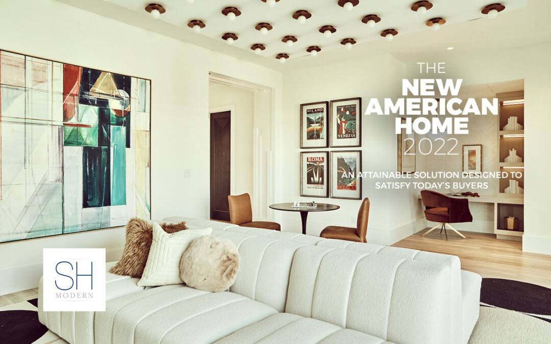 Modern living room with stylish decor and a cozy white sofa.