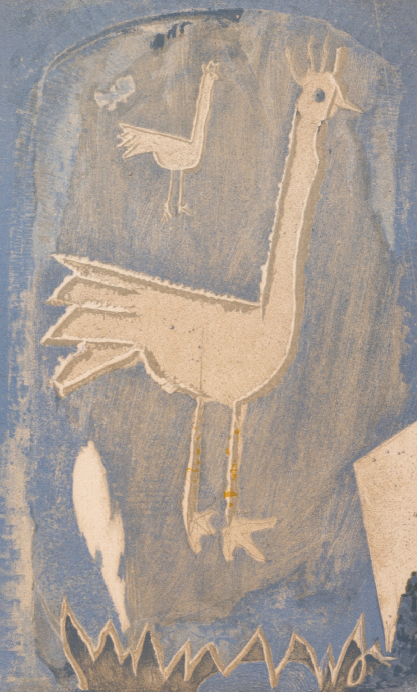 Ancient petroglyphs depicting birds on a rock surface. Ancient petroglyphs depicting birds on a rock surface.