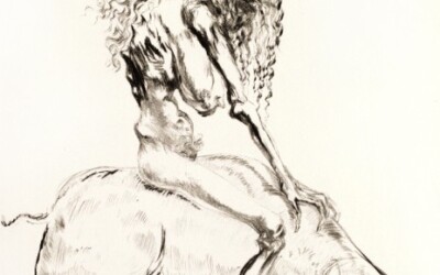 Woman with Pig