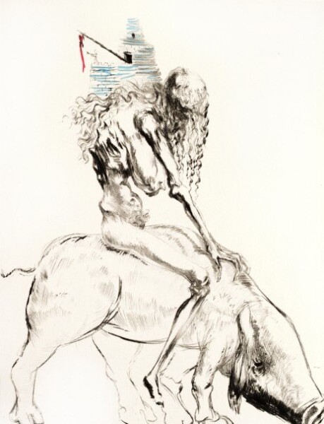 Woman with Pig