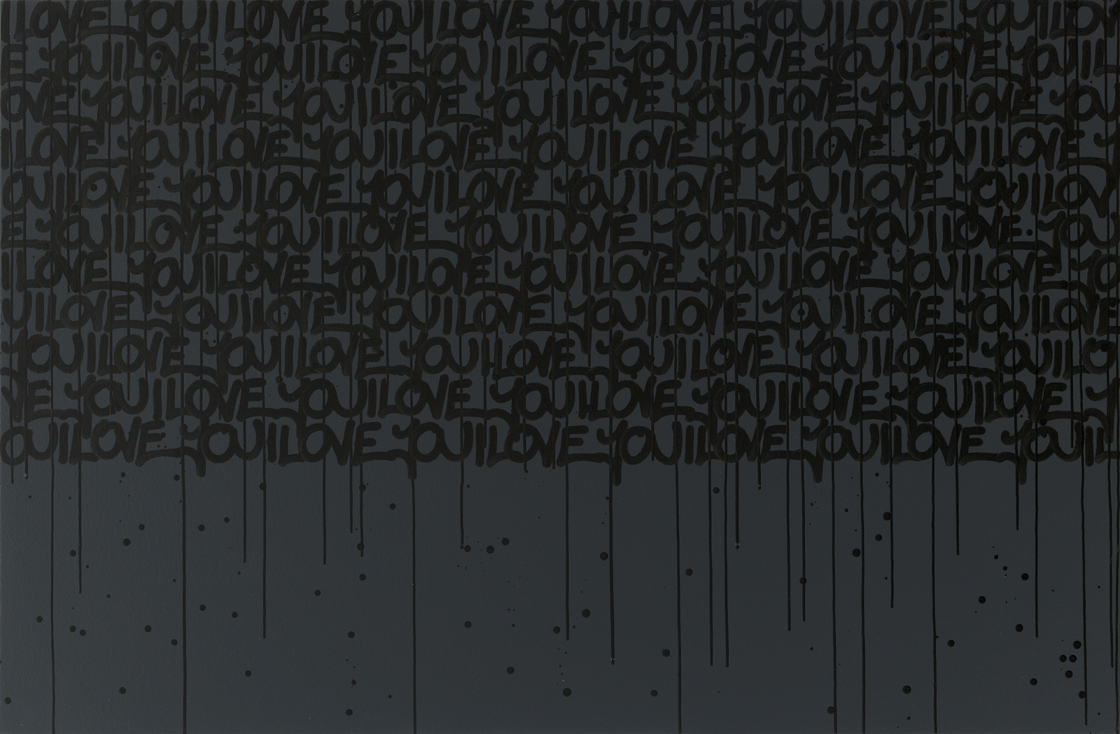 Dark wall with dripping paint and faint text pattern. Dark wall with dripping paint and faint text pattern.