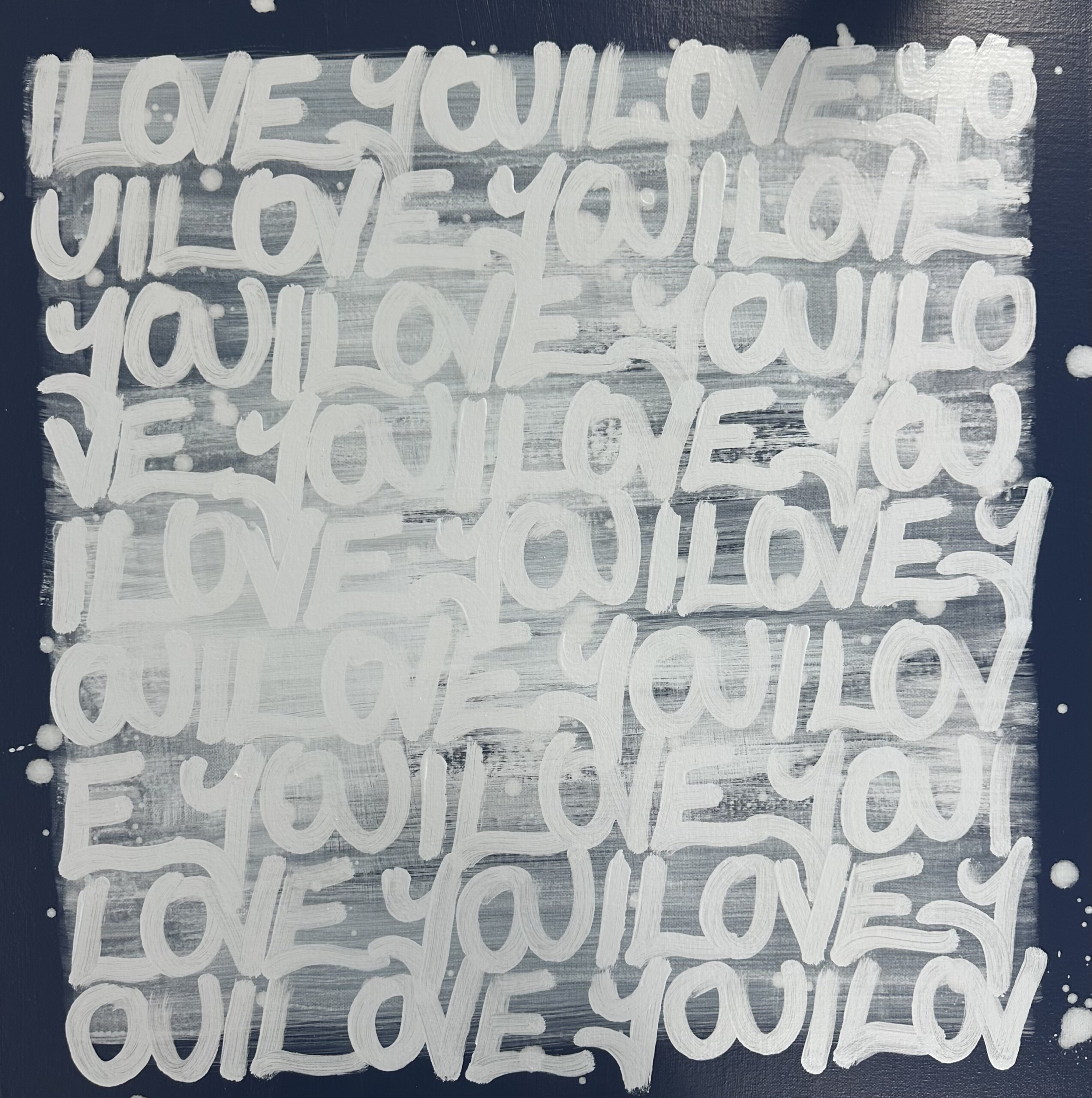 Abstract text art with repeated phrases in white on a gray background. Abstract text art with repeated phrases in white on a gray background.