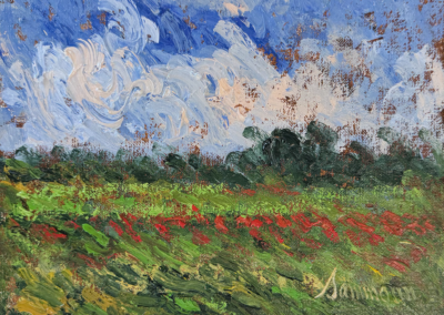 Coquelicots, étude